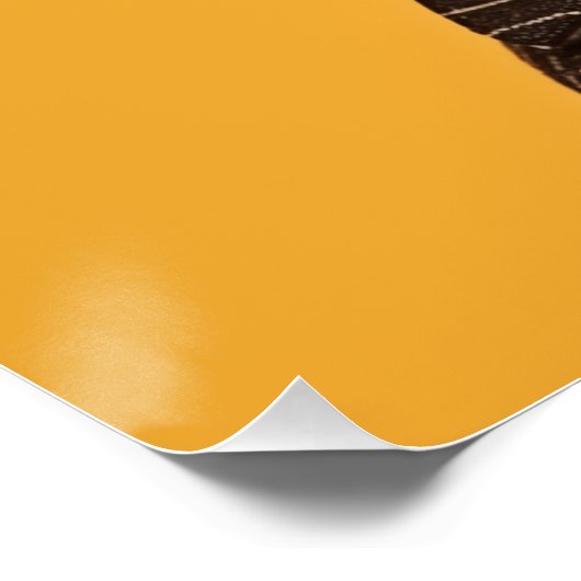 Draadhaar Dachshung geel Perfect Poster (Hoek)