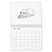 Draadharige Dachshund 2027 Kalender (Mar 2027)