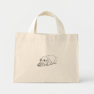 Draadharige Dachshund Boodschappentas Mini Tote Bag