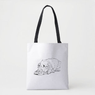Draadharige Dachshund Boodschappentas Tote Bag