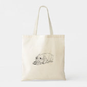 Draadharige Dachshund Boodschappentas Tote Bag (Achterkant)