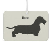 Draadharige Dachshund luchtverfrisser (Achterkant)