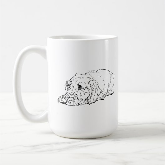 Draadharige Dachshund Mok - Keramische Koffie (Links)