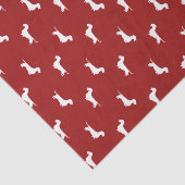 Draadharige Dachshund Silhouetten Patroon Tissuepapier (Detail)