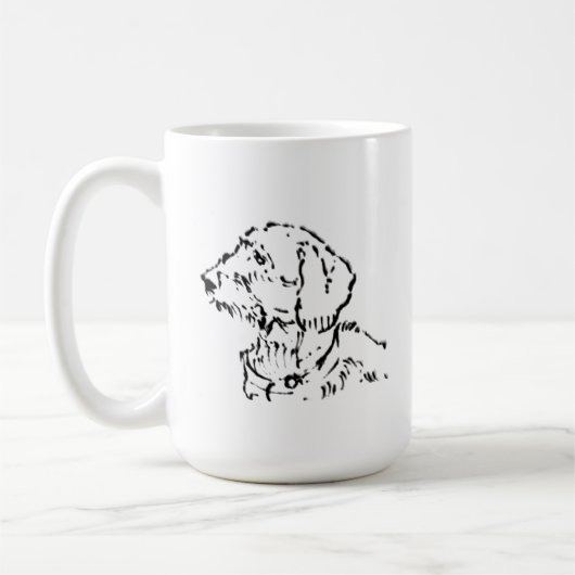Draadharige Daschond Moeder Koffie Koffiemok (Links)