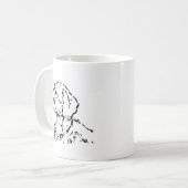 Draadharige Daschond Moeder Koffie Koffiemok (Voorkant links)