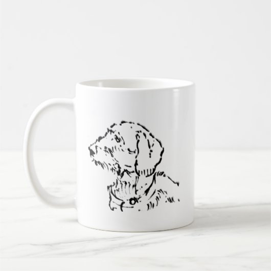 Draadharige Daschond Moeder Koffie Koffiemok (Links)