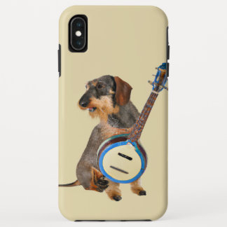 Draadharige Daschund die Banjo Speelt Case-Mate iPhone Case