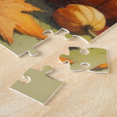 Draadharige Griffon herfstbladeren Legpuzzel (Zijkant)