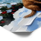 Draadharige Pointing Griffon Kerstvuurtoren Perfect Poster (Hoek)