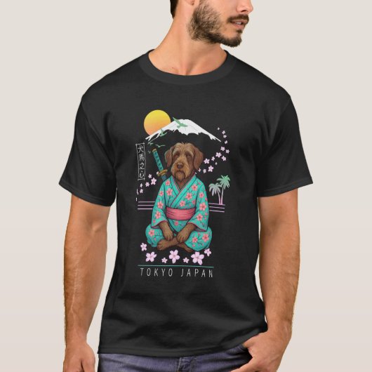 Draadharige Pointing Griffon Korthals Griffon T-shirt (Voorkant)