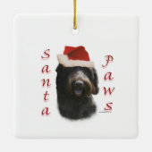 Draadharige Pointing Griffon Sinterklaas Keramisch Ornament (Achterkant)