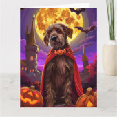 Draadharige Pointing Griffon Vampier Pompoenen Ver Kaart (Voorkant)