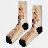 Draadharige Vizsla-schilderij - Mooie originele ho Sokken (Links)