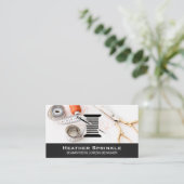 draadhaspels | naaister | Fancy patroontrim Visitekaartje (Staand voorkant)