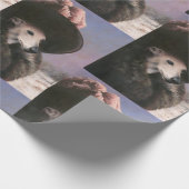  draadje in sneeuwpakpapier cadeaupapier (Hoek)