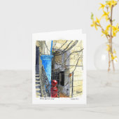 Draadjes en meer draden, Oud Havana, Cuba Kaart (Gele Bloem)