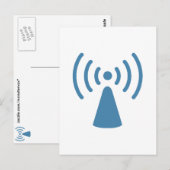 Draadloos Briefkaart (Voorkant / Achterkant)