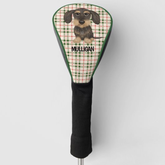 Draadloos dashond | Schattigee Dog Teckel Aangepas Golfheadcover (Voorkant)
