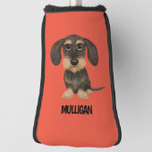 Draadloos dashond | Schattigee Dog Teckel Aangepas Golfheadcover (Draai 90)