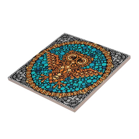 Draadloos kieuwen, kleurwaarneming testen, zwart tegeltje (Zijkant)