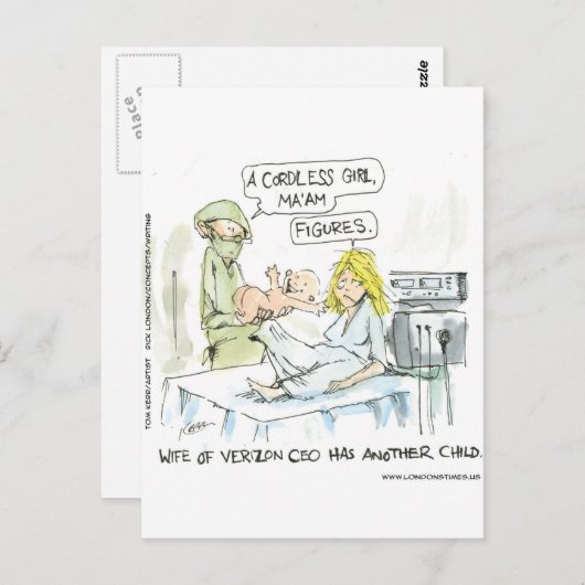 Draadloze Baby Funny Kaarten T - shirts Mokken en  (Voorkant / Achterkant)