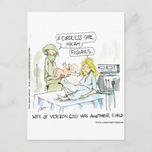 Draadloze Baby Funny Kaarten T - shirts Mokken en (Voorkant)