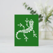 Draadloze Gekko Briefkaart (Staand voorkant)