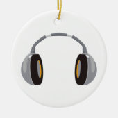 Draadloze hoofdtelefoon keramisch ornament (Voorkant)