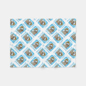 Draadloze kerstteckel fleece deken (Voorkant (Horizontaal))