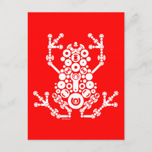 Draadloze kikker briefkaart