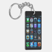 Draadloze mobiele acrylsleutelketen sleutelhanger (Voorkant Links)