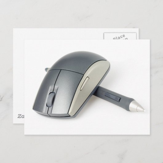 Draadloze muis en digitale pen briefkaart (Voorkant / Achterkant)
