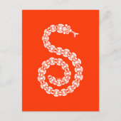 Draadloze Python Briefkaart (Voorkant)