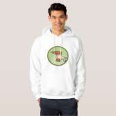 Draadloze Retro-boor Hoodie (Voorkant volledig)