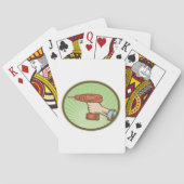 Draadloze Retro-boor Pokerkaarten (Achterkant)