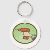 Draadloze Retro-boor Sleutelhanger (Achterkant)