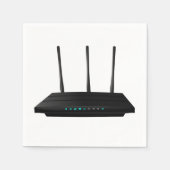 Draadloze router papieren servetten (Voorkant)