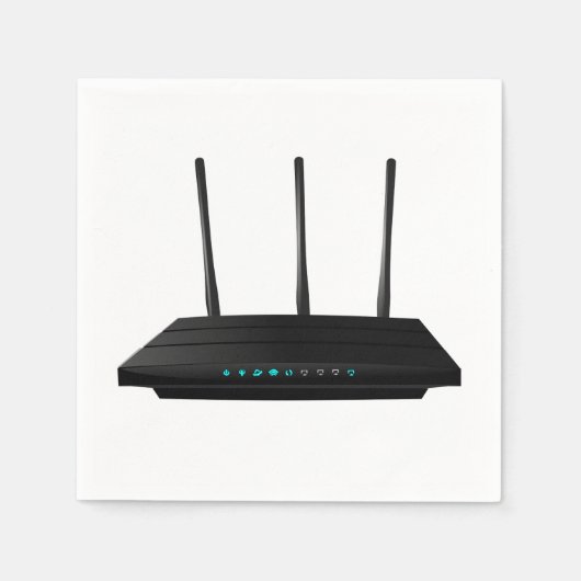 Draadloze router papieren servetten (Voorkant)
