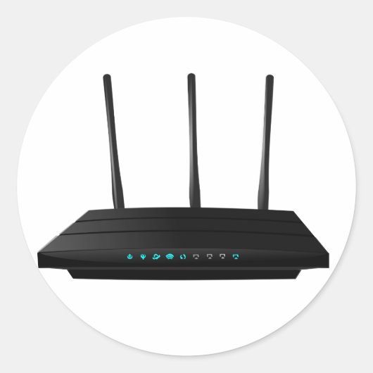 Draadloze Router Stickers (Voorkant)