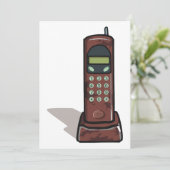 Draadloze telefoon kaart (Staand voorkant)