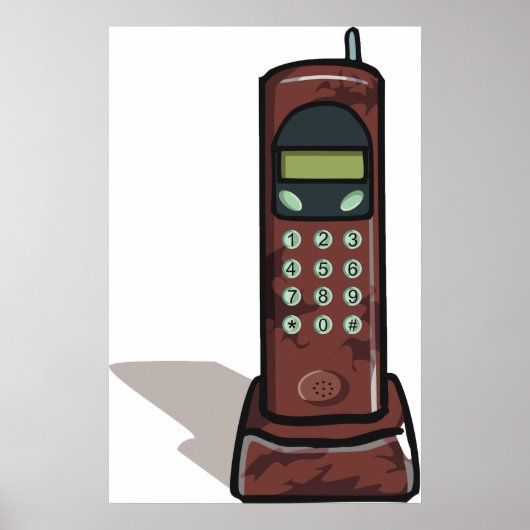 Draadloze telefoon poster (Voorkant)