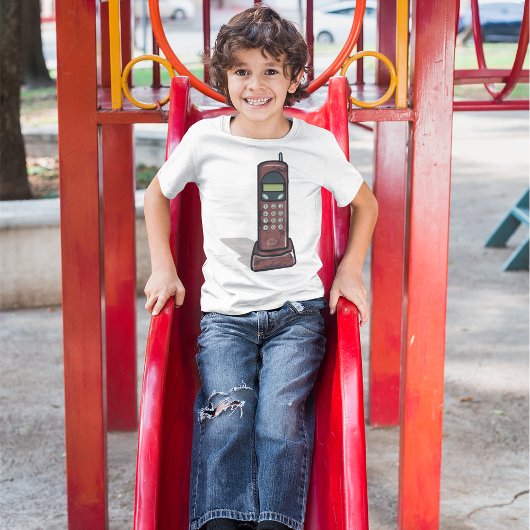 Draadloze telefoon t-shirt