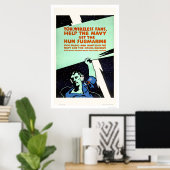 Draadloze ventilatoren, Help de marine (US02299) Poster (Thuiskantoor)