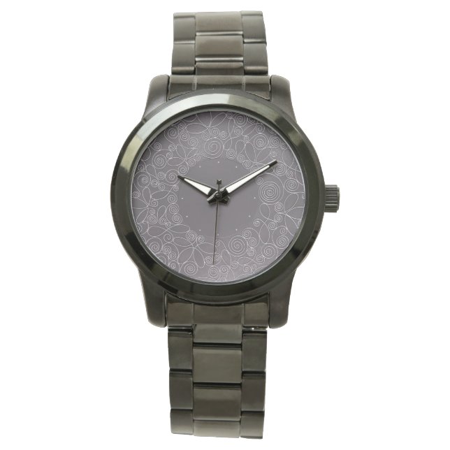 draadornamenten horloge (Voorkant)