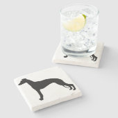 draadsilhouet stenen onderzetter (Zijkant)