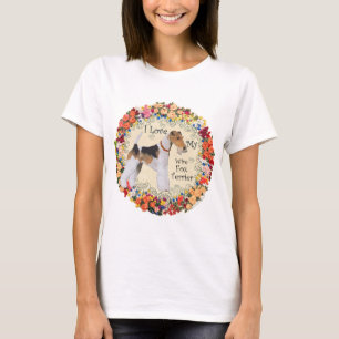 Draadvos-terriër Liefde T-shirt
