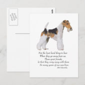 Draadvos Terrier Regenboogbrug Briefkaart (Voorkant / Achterkant)