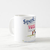 Draadvos Terrier Stem Stemming Koffiemok (Voorkant links)