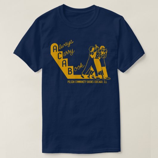 Draag altijd een Boek Pilsen Community Boeken Chic T-shirt (Design voorkant)